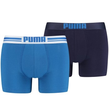 Läs mer om Puma Kalsonger 2P Everyday Placed Logo Boxer Blå bomull Medium Herr