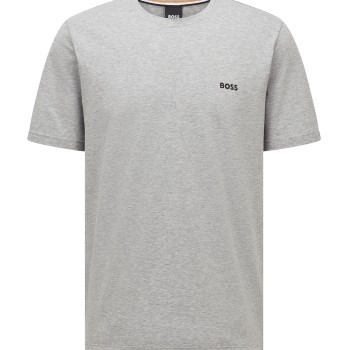 BOSS Mix and Match T-shirt With Logo Grå bomull Medium Herr