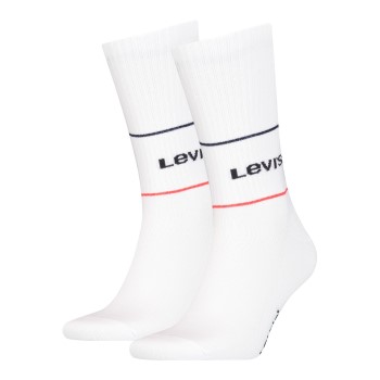 Levis Strumpor 2P Organic Cotton Sock Vit Strl 35/38