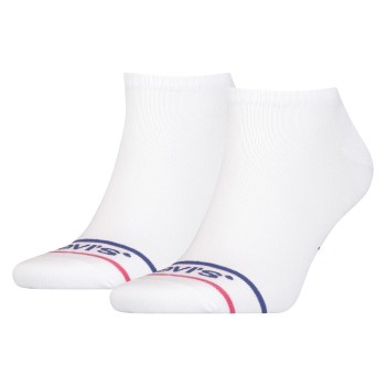 Läs mer om Levis Strumpor 2P Organic Cotton Ankle Sock Vit Strl 35/38