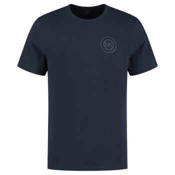Michael Kors Peached Jersey Crew Neck T-shirt Mörkblå bomull X-Large Herr
