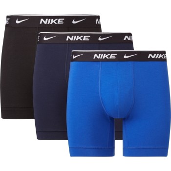 Läs mer om Nike Kalsonger 3P Everyday Essentials Cotton Stretch Boxer Svart/Blå bomull X-Large Herr