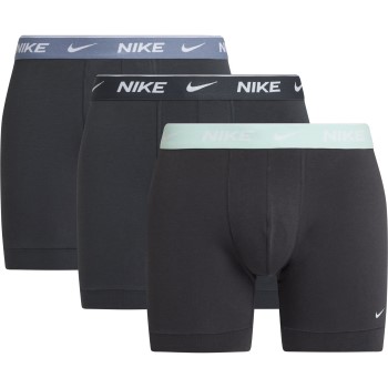 Nike Kalsonger 3P Everyday Essentials Cotton Stretch Boxer Svart/Grön bomull Large Herr