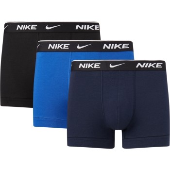 Nike Kalsonger 3P Everyday Essentials Cotton Stretch Trunk Svart/Blå bomull Large Herr