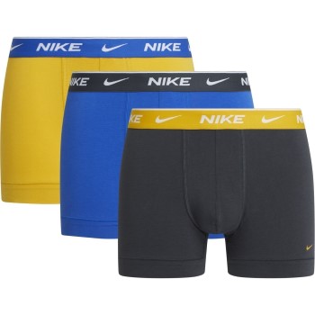 Nike Kalsonger 3P Everyday Essentials Cotton Stretch Trunk Blå/Gul bomull Small Herr