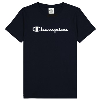 Läs mer om Champion American Classics Crewneck T-shirt W Marin bomull Small Dam