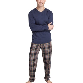 Läs mer om Jockey Pyjama 11 Mix Blå/Brun X-Large