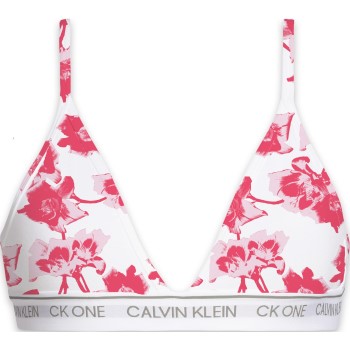 Läs mer om Calvin Klein BH CK One Cotton Triangle Bra Rosa blommig Medium Dam