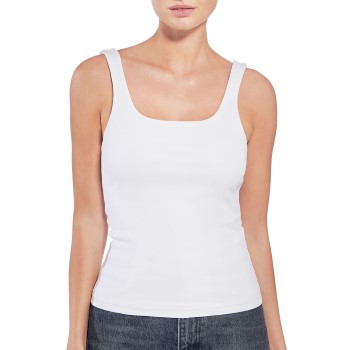 Läs mer om Bread and Boxers Women Tank Top With Scoop Back Vit ekologisk bomull Small Dam
