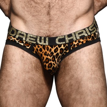 Läs mer om Andrew Christian Kalsonger Almost Naked Plush Leopard Brief Leopard polyester Medium Herr