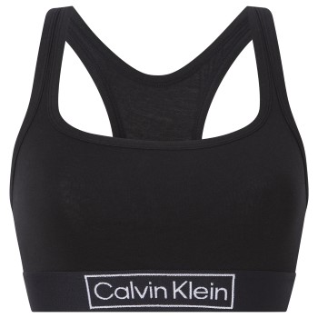 Läs mer om Calvin Klein BH Reimagined Heritage Unlined Bralette Svart Medium Dam
