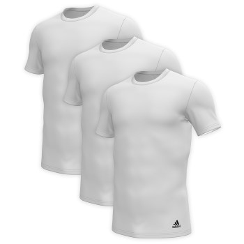adidas 3P Active Flex Cotton Crew Neck T-Shirt Vit bomull Medium Herr