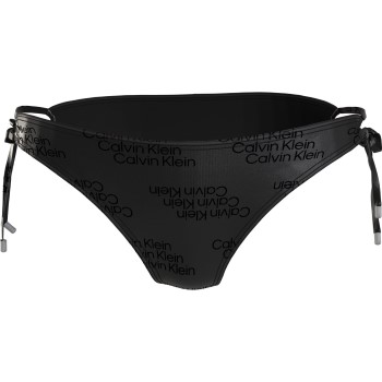 Läs mer om Calvin Klein Core Tonal Logo Tie Side Bikini Brief Svart X-Small Dam