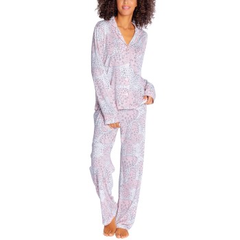 Läs mer om PJ Salvage Playful Prints Pyjama Grå/Rosa X-Large