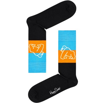 Läs mer om Happy socks Strumpor Mountain Gorillas Sock Svart bomull Strl 36/40