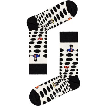 Läs mer om Happy socks Strumpor Beatles Dots Sock Vit bomull Strl 36/40