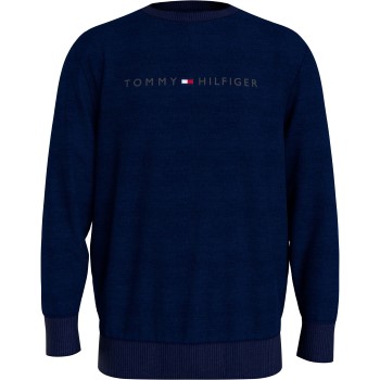 Läs mer om Tommy Hilfiger Icon Logo Relaxed Fit Sweatshirt Mörkblå Medium Herr