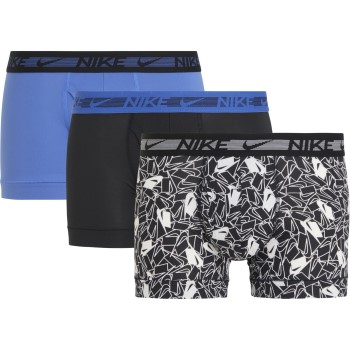 Läs mer om Nike Kalsonger 3P Dri-Fit Ultra Stretch Micro Boxer Svart/Blå polyester X-Large Herr