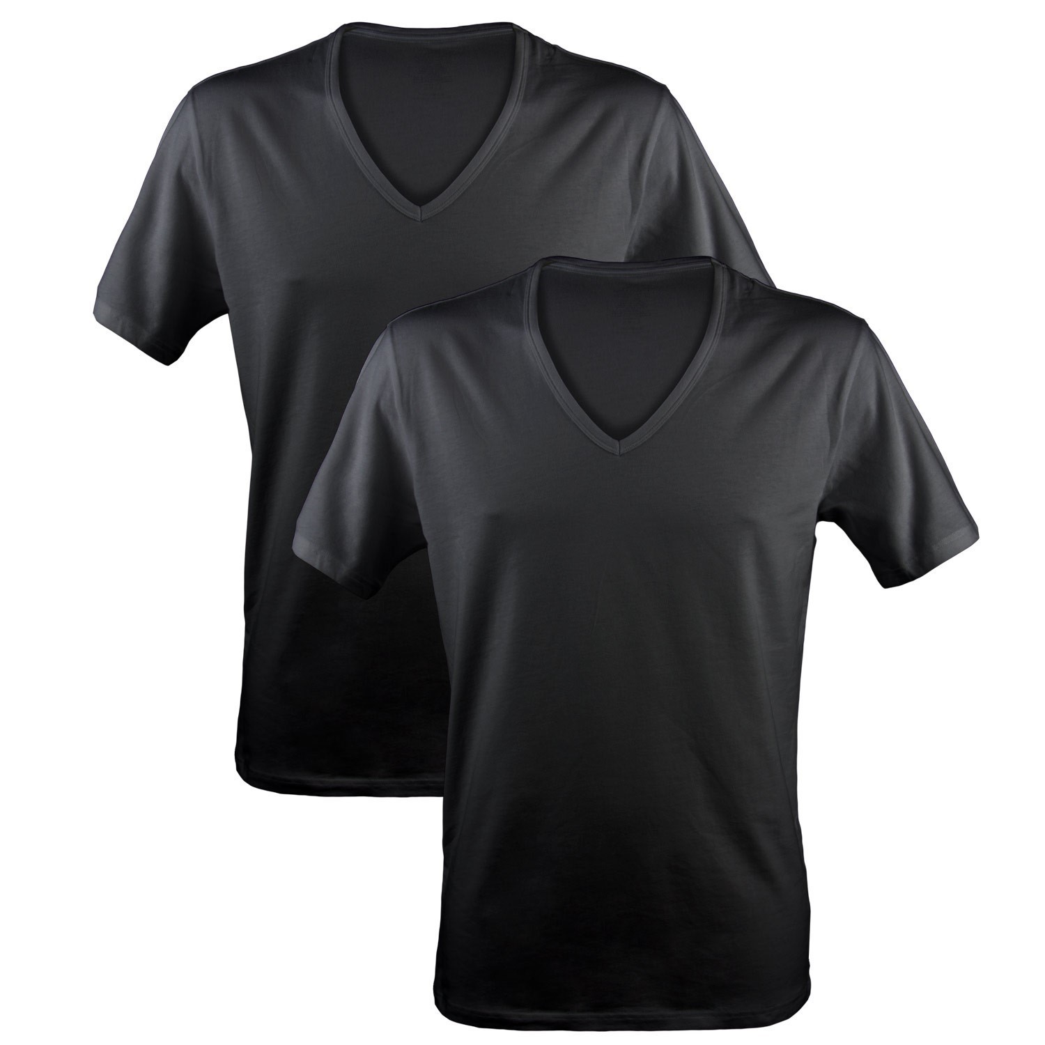 2 Pack Calvin Klein Modern Cotton Stretch V neck T shirts Klader Uppercut