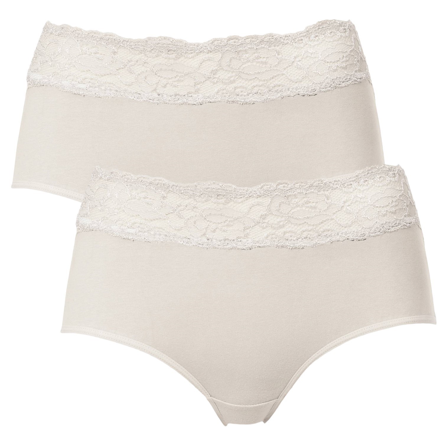 Trofe Lace Trimmed Midi Briefs