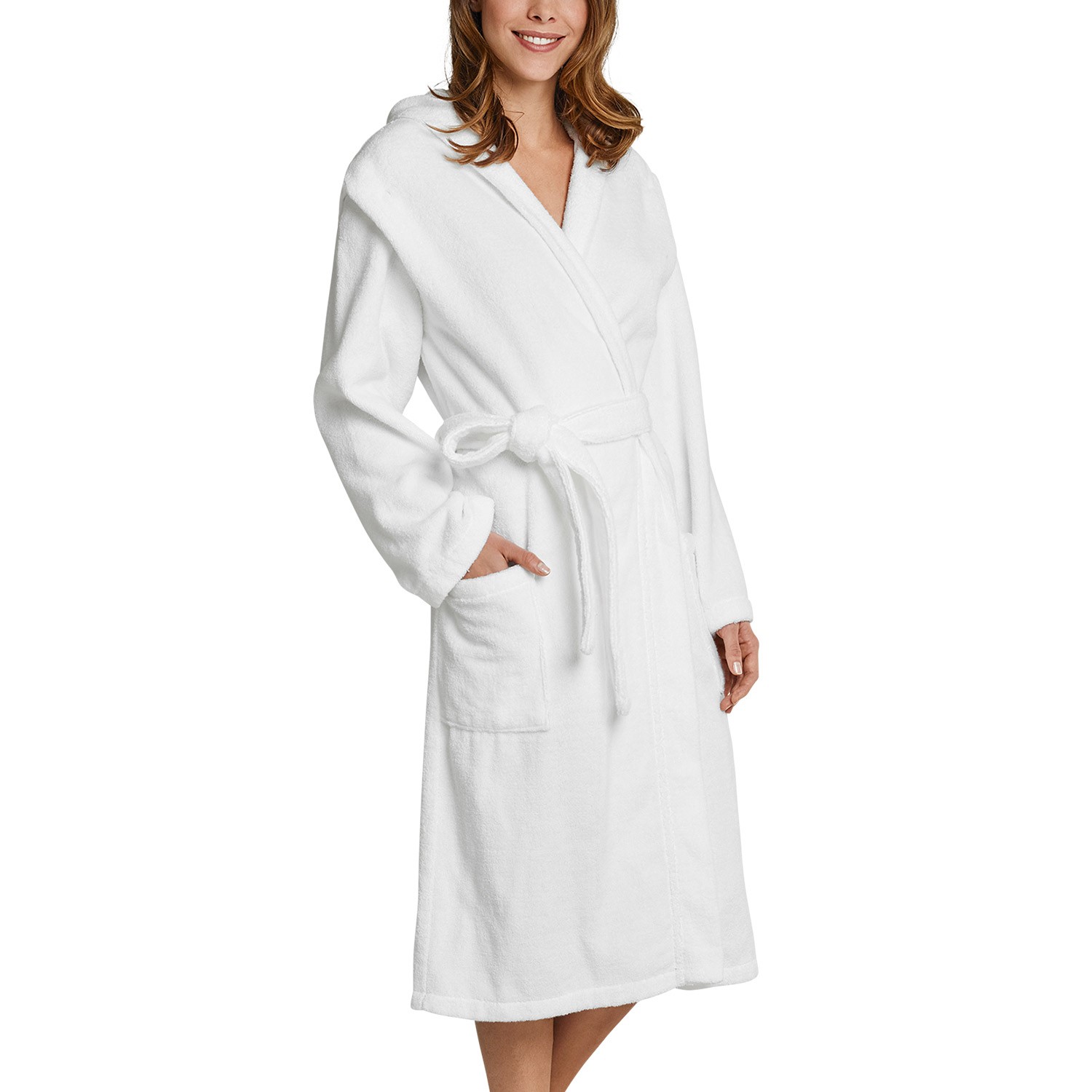 Schiesser Essentials Bathrobe With Hood