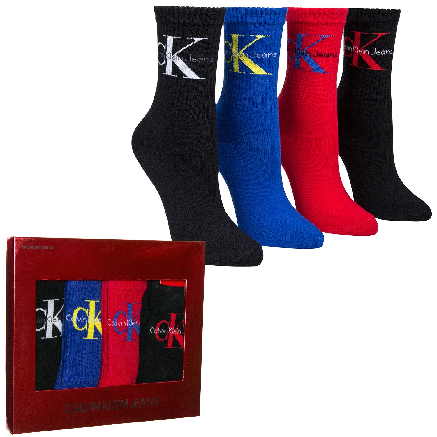 Calvin Klein Hudson Jeans Logo Short Crew Gift Box