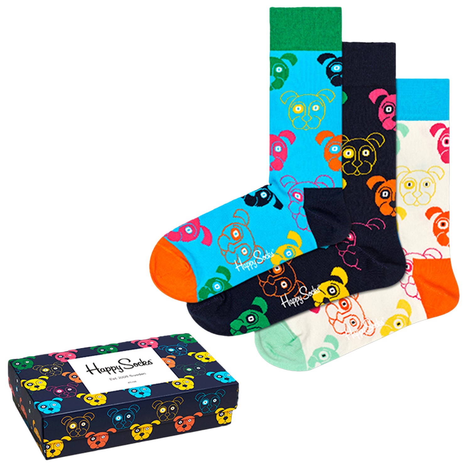 Happy Socks Mixed Dog Socks Gift Box
