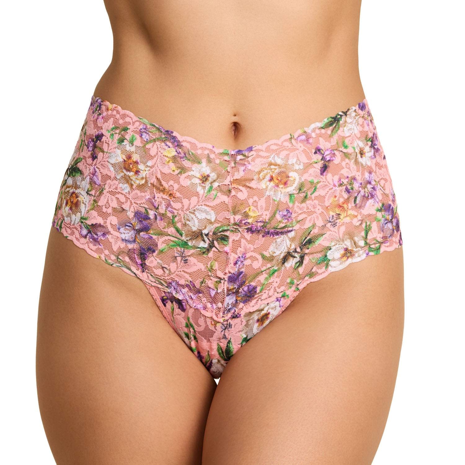 Hanky Panky Signature Lace Print Retro Thong