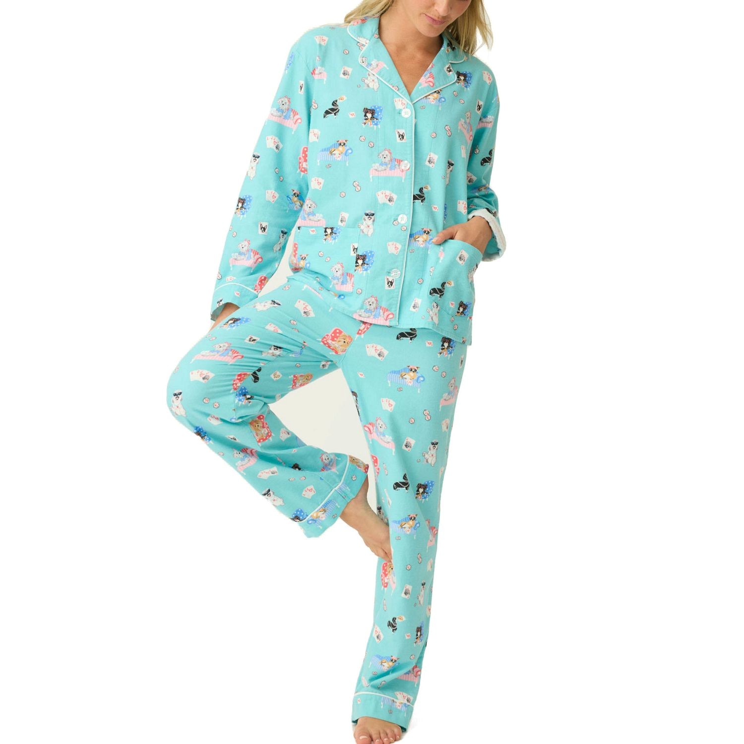 PJ Salvage Long Sleeve Flannel Pyjama