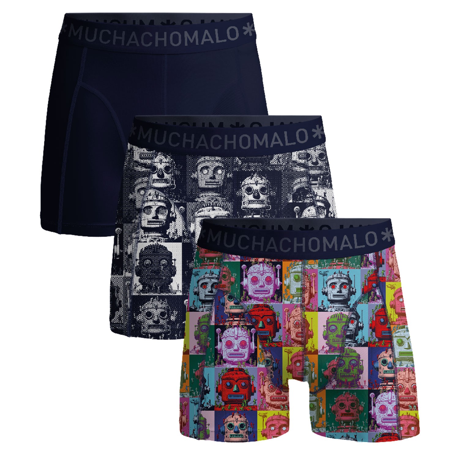 Muchachomalo Cotton Stretch Robotheads Boxer