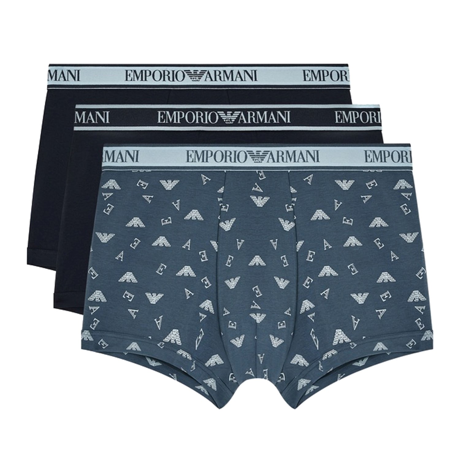 Armani Logo Boxer Briefs With Core Logo Waistband