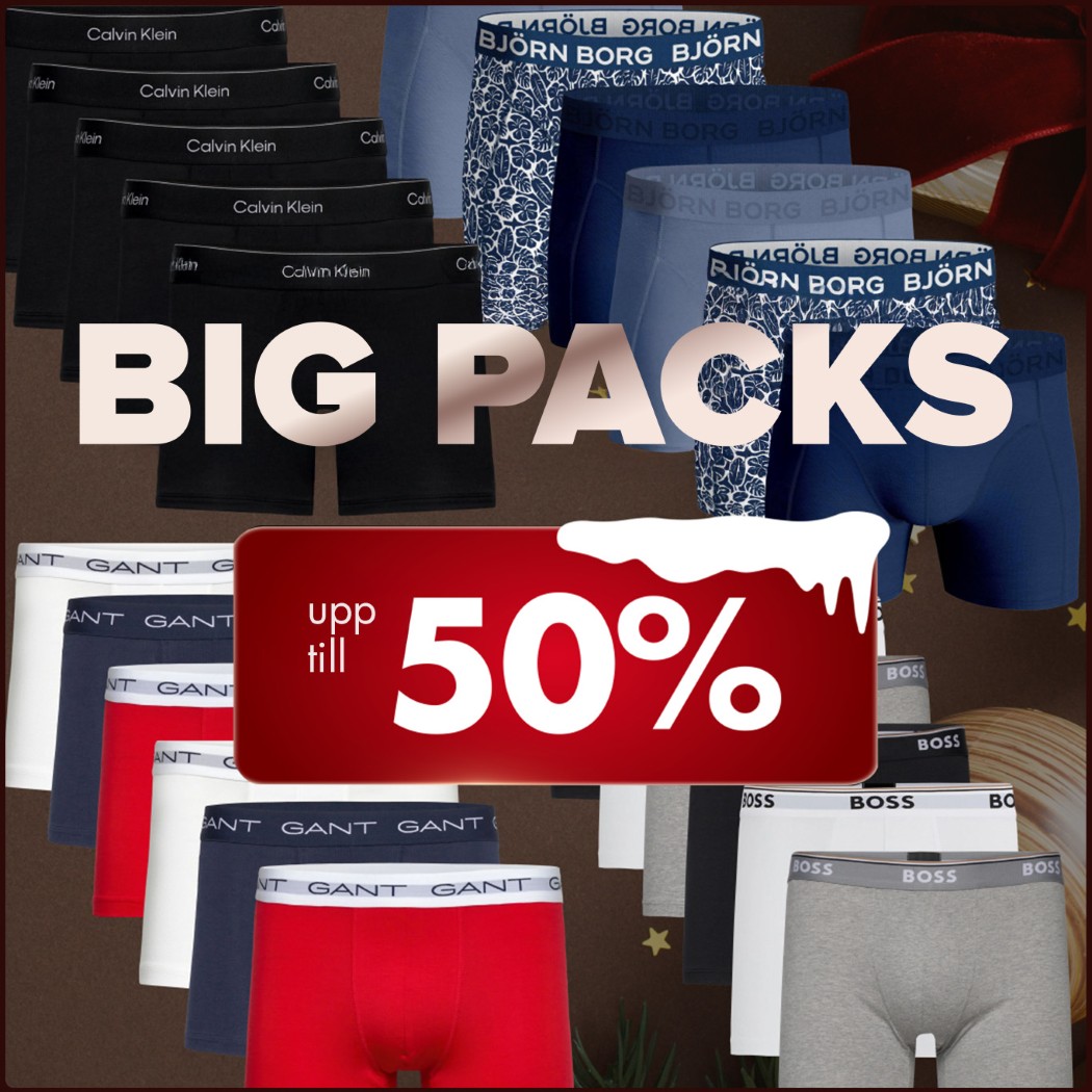 Big pack boxers 50%